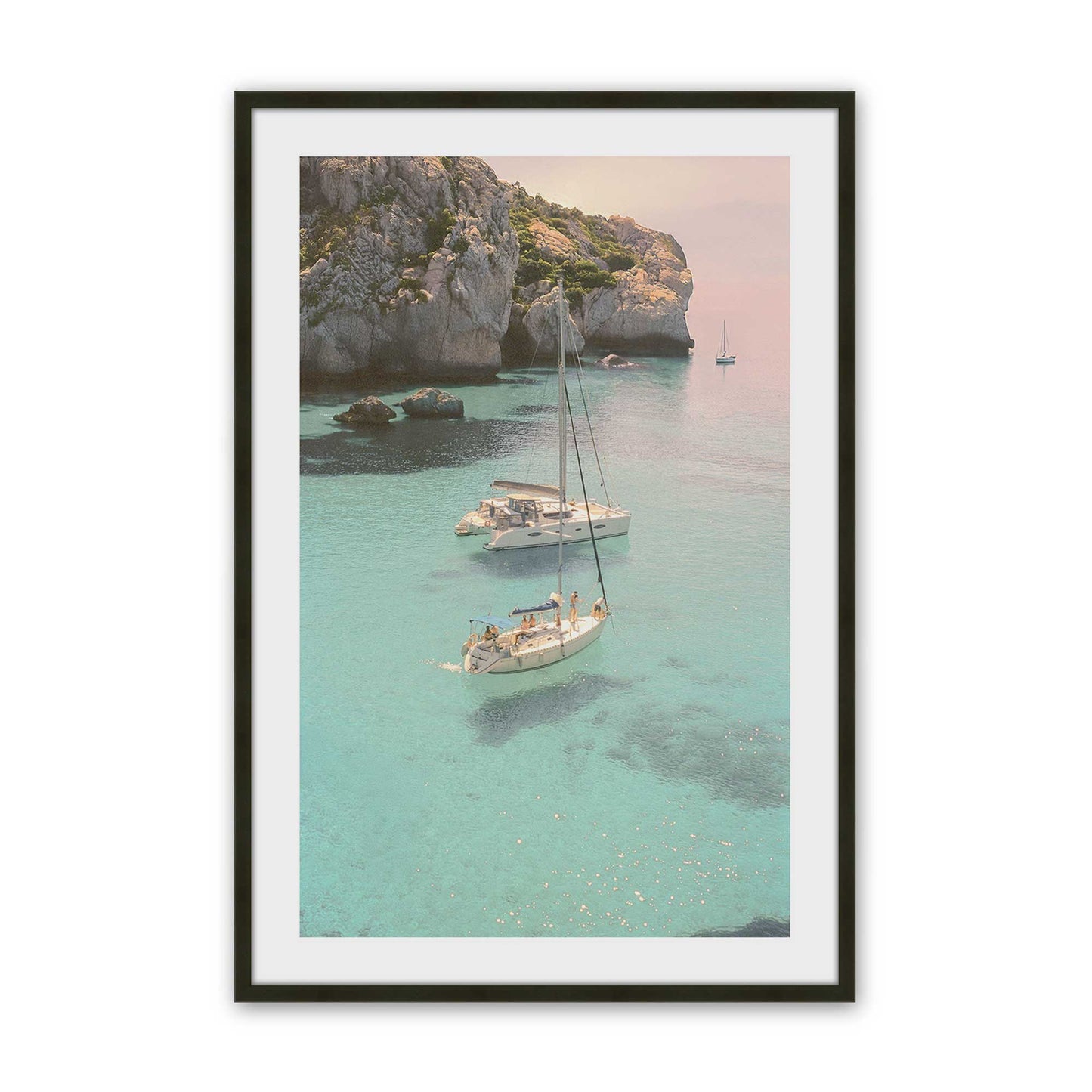 [Color:Satin Black], Picture of art in a Satin Black frame