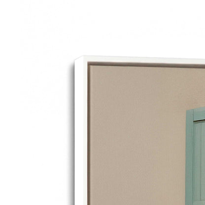 [Color:Opaque White], Picture of art in a White frame at an angle