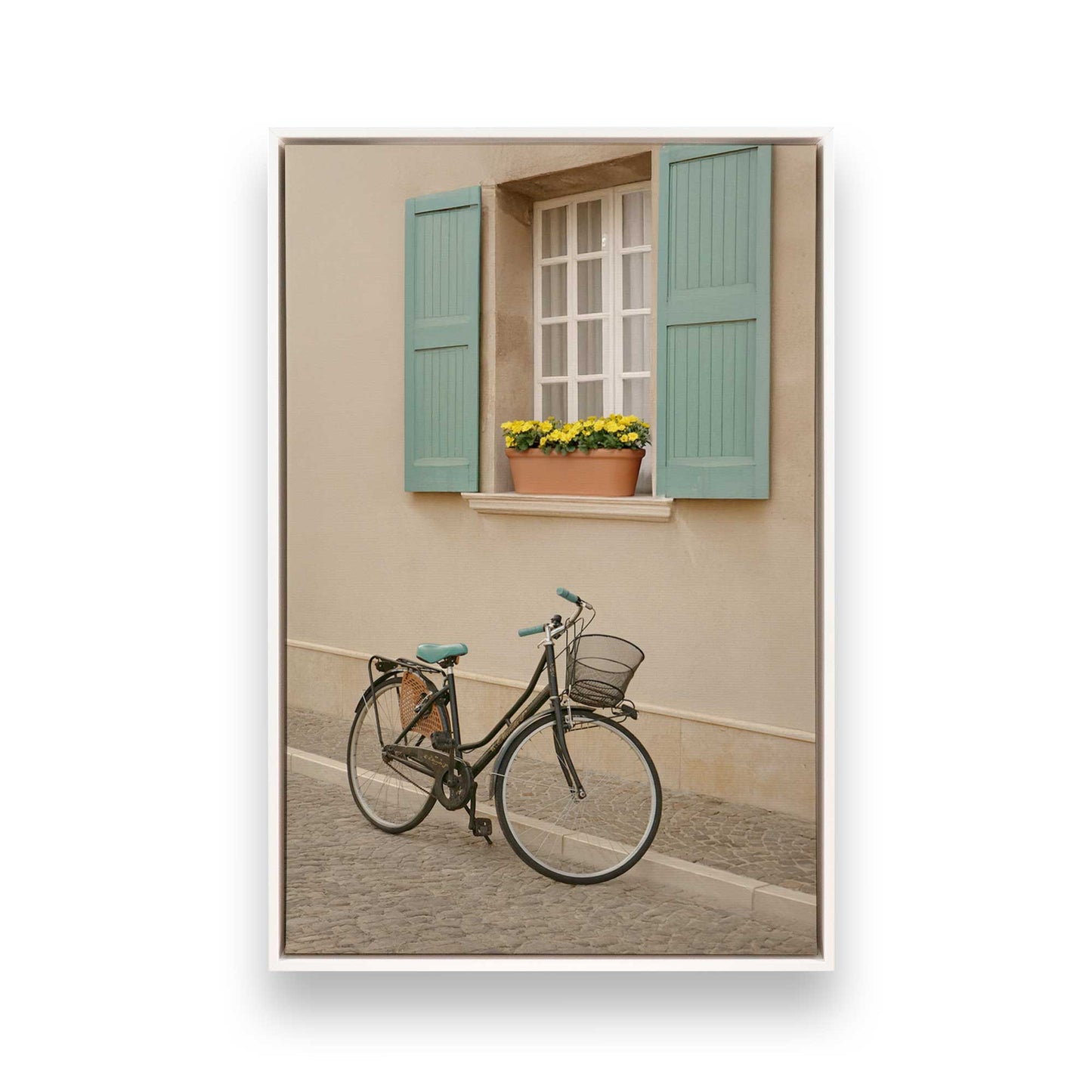 [Color:Opaque White], Picture of art in a White frame