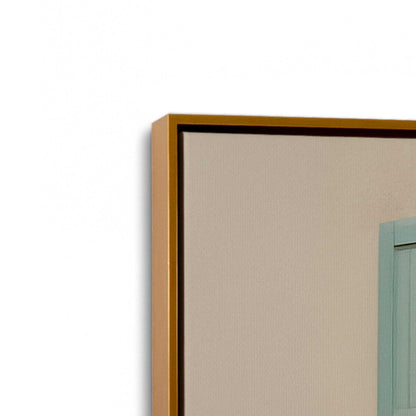 [Color:Polished Gold], Picture of art in a Polished Gold frame at an angle