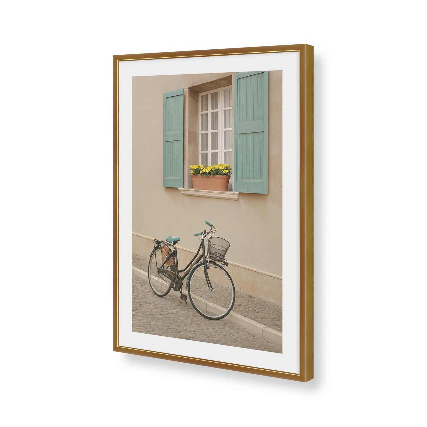 [Color:Polished Gold], Picture of art in a Polished Gold frame of the corner
