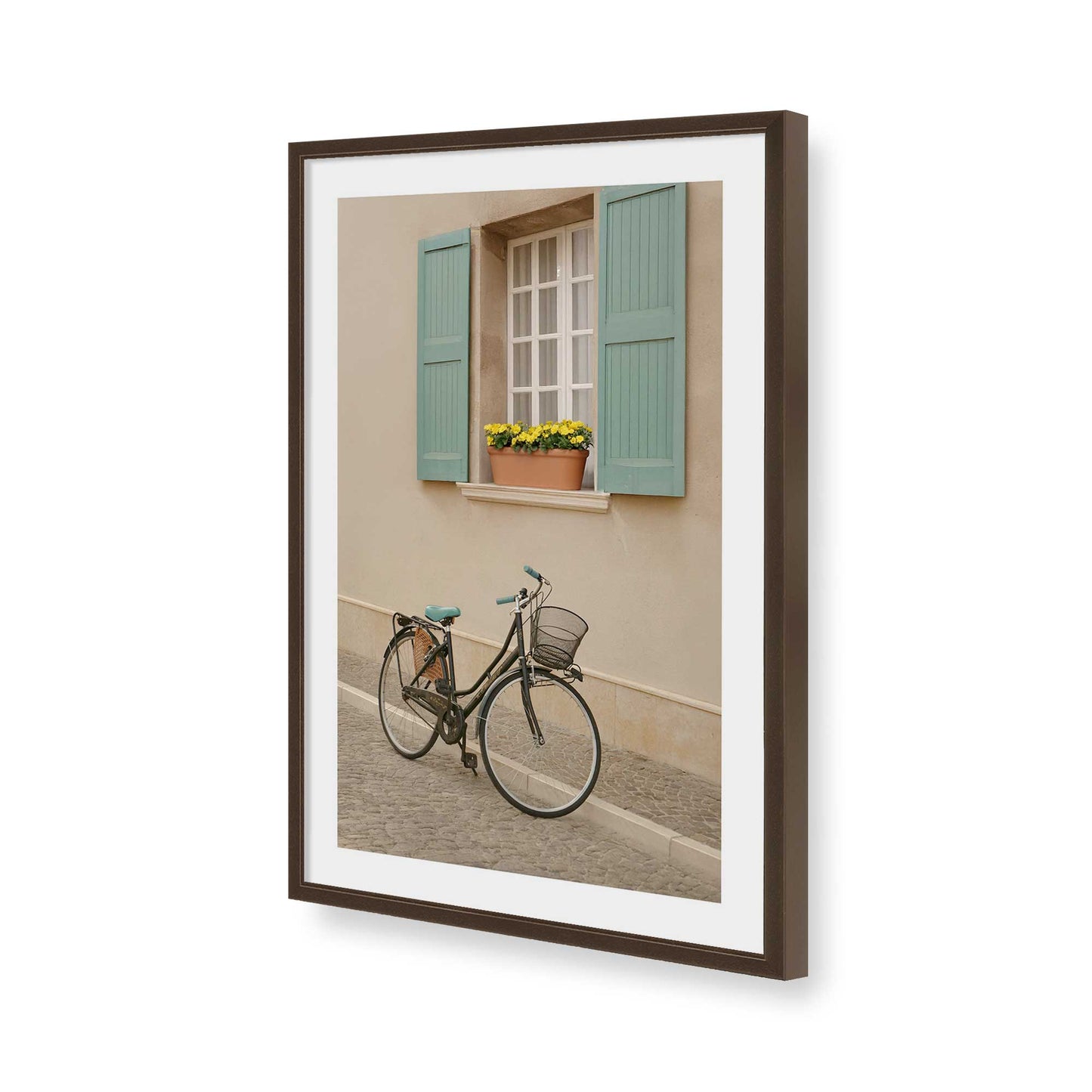 [Color:Belvinder Brown], Picture of art in a Belvinder Brown frame of the corner