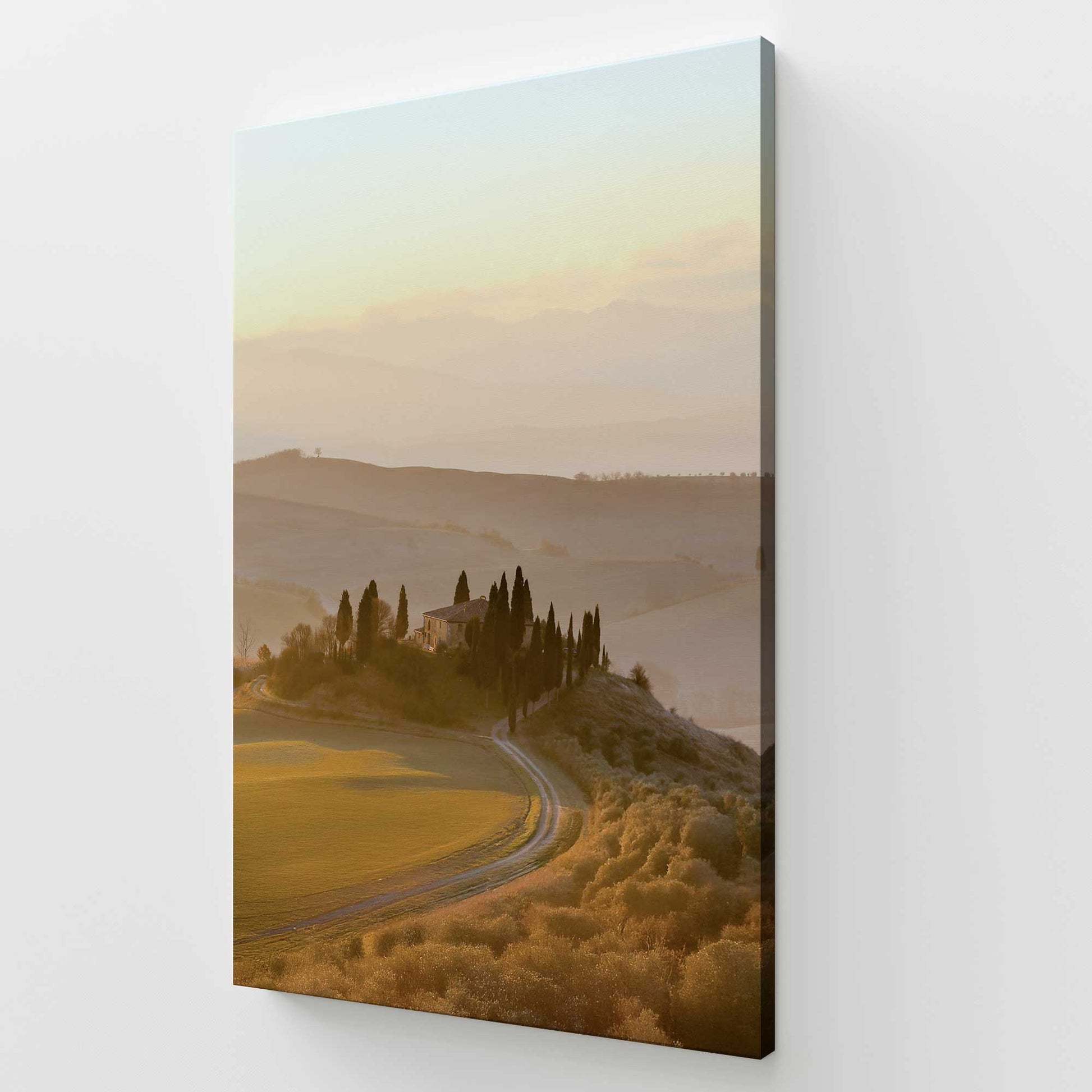 [Color:Stretched Canvas], Picture of art at an angle