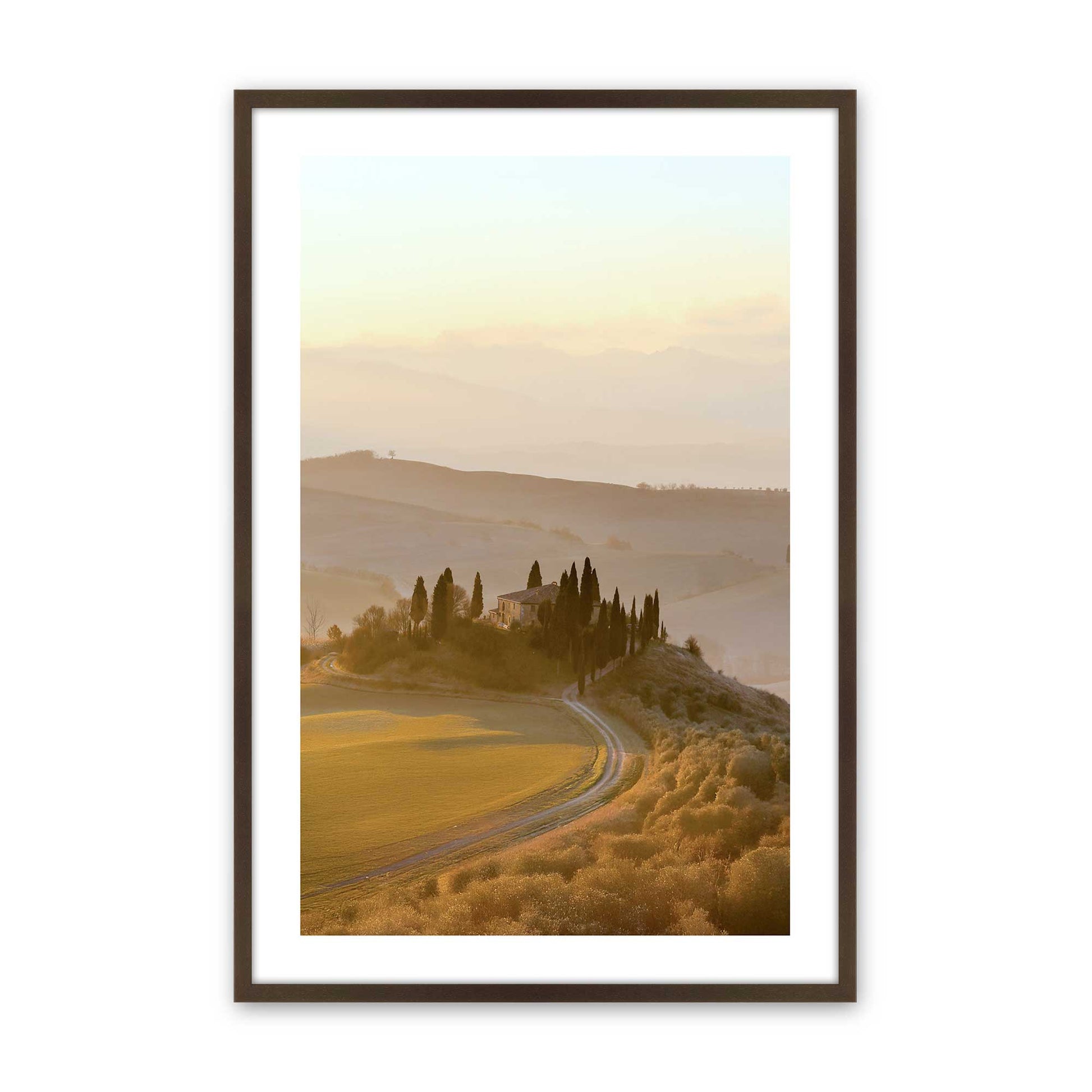 [Color:Belvinder Brown], Picture of art in a Belvinder Brown frame