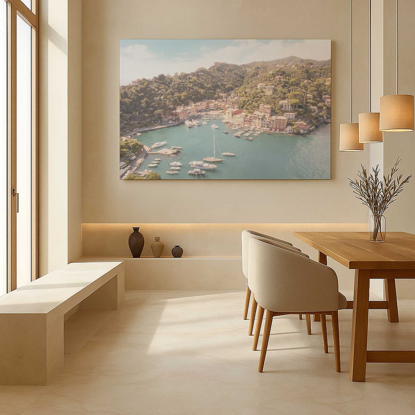 [Color:Stretched Canvas], Picture of art in a room