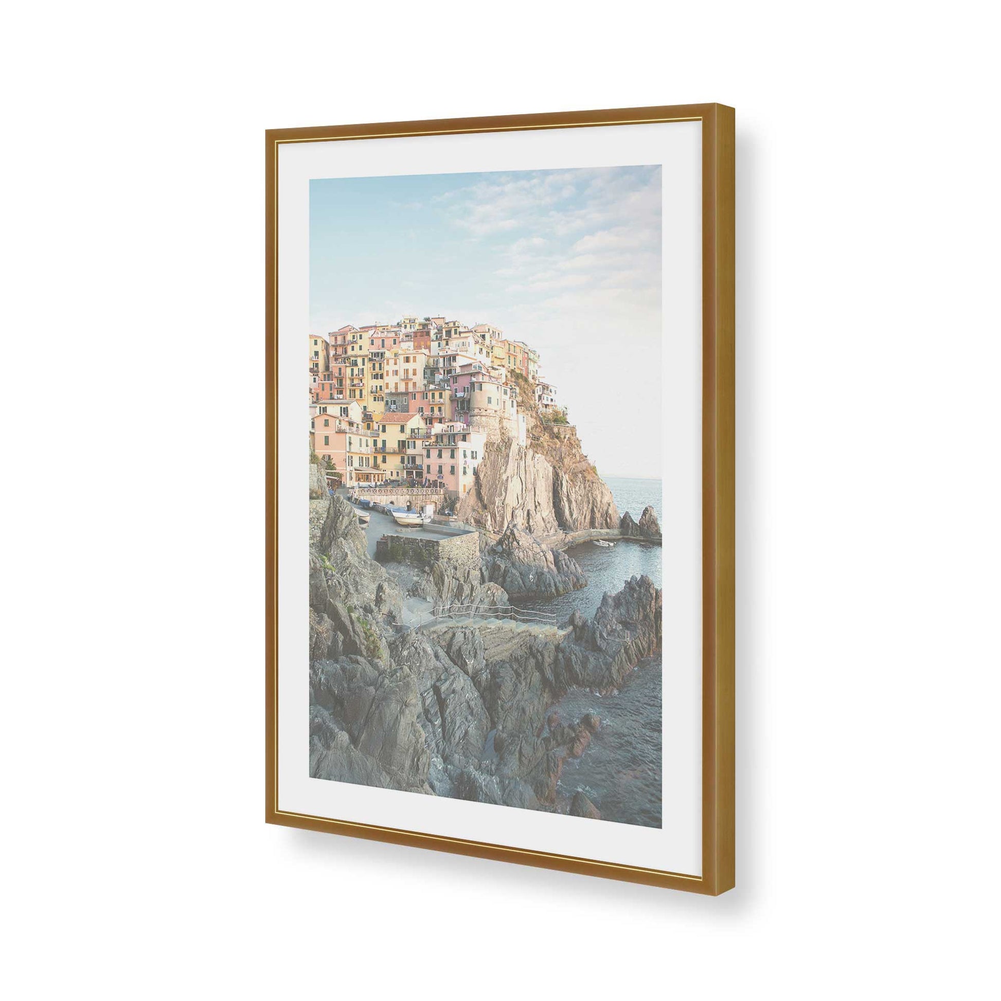 [Color:Polished Gold], Picture of art in a Polished Gold frame of the corner