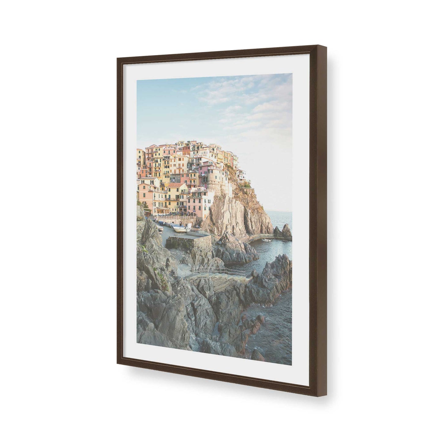 [Color:Belvinder Brown], Picture of art in a Belvinder Brown frame of the corner
