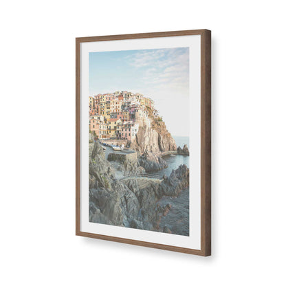 [Color:Walnut], Picture of art in a Walnut frame of the corner