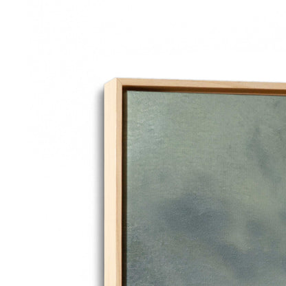 [Color:American Maple], Picture of art in a American Maple frame at an angle