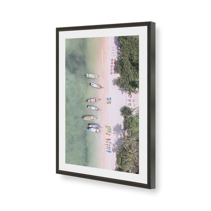[Color:Satin Black], Picture of art in a Satin Black frame of the corner