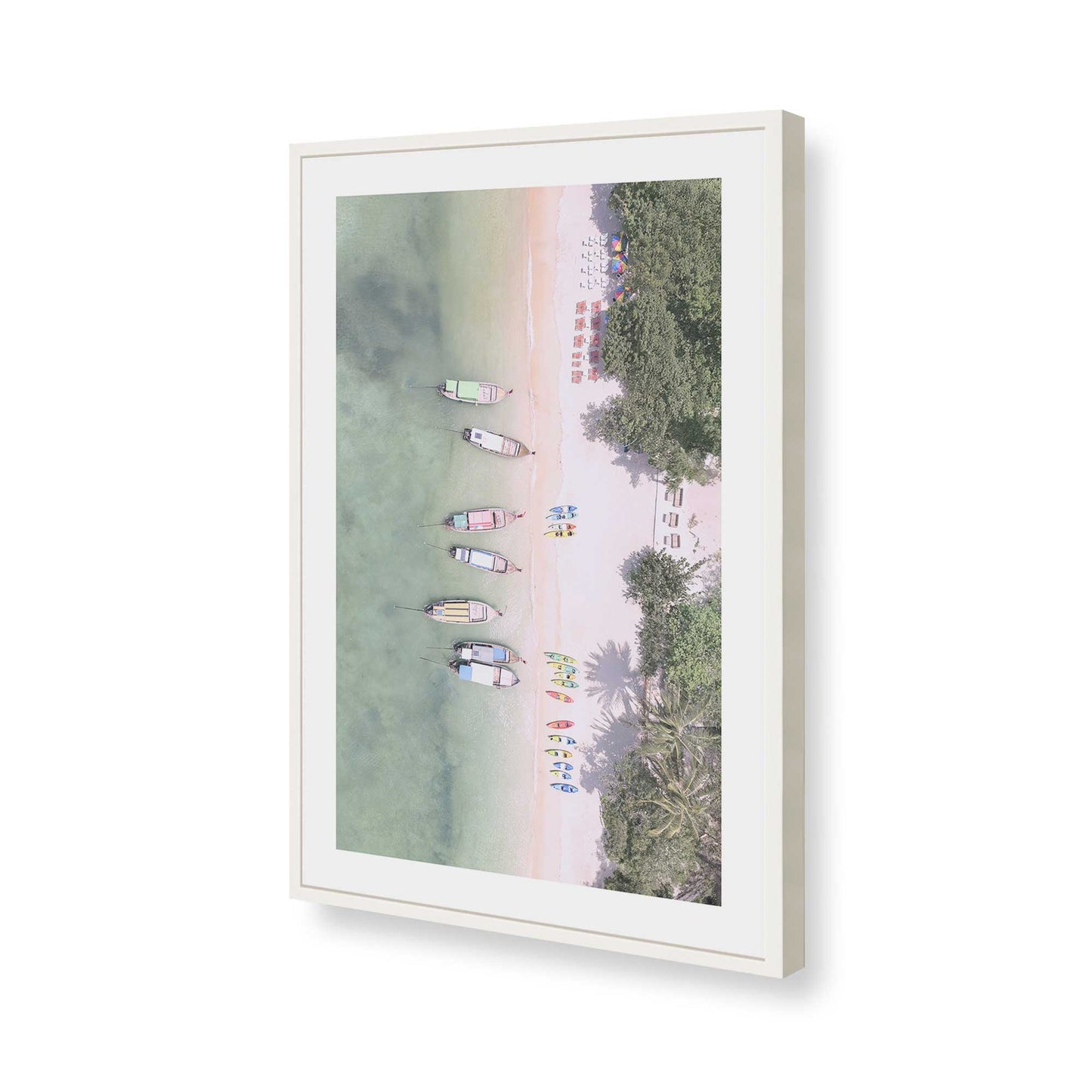 [Color:Opaque White], Picture of art in a Opaque White frame of the corner