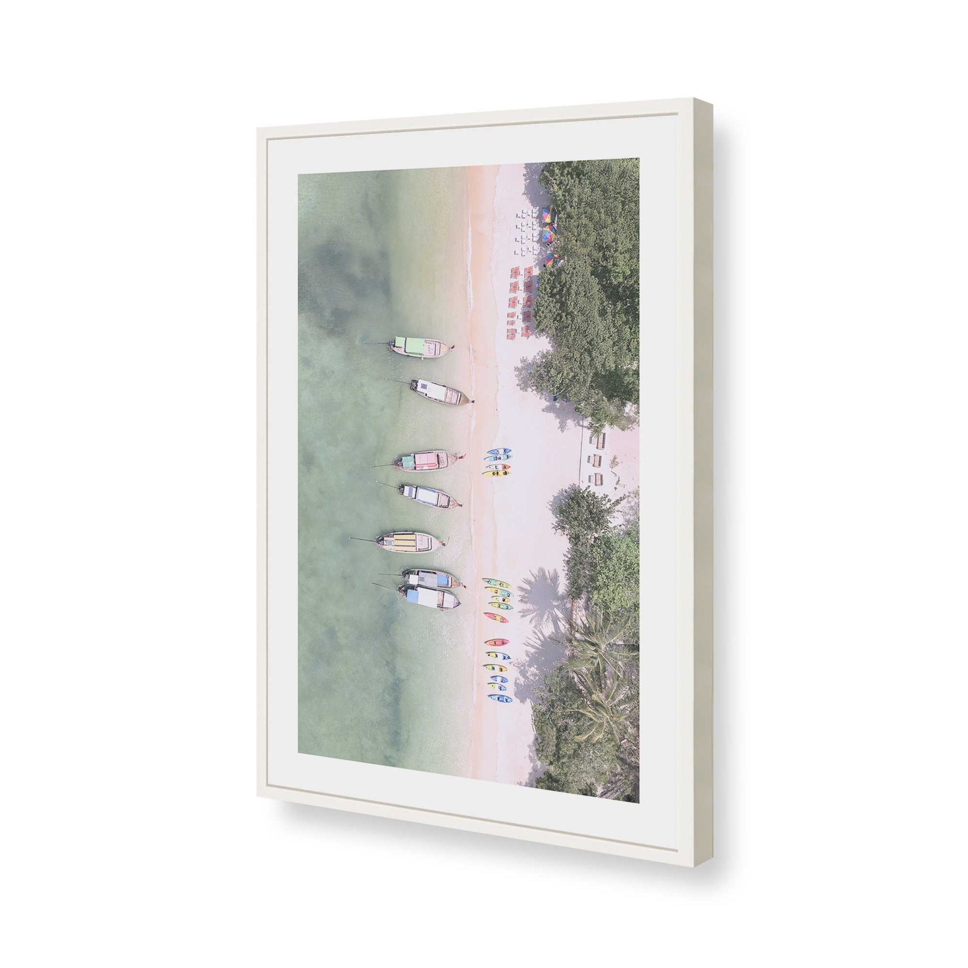 [Color:Opaque White], Picture of art in a Opaque White frame of the corner