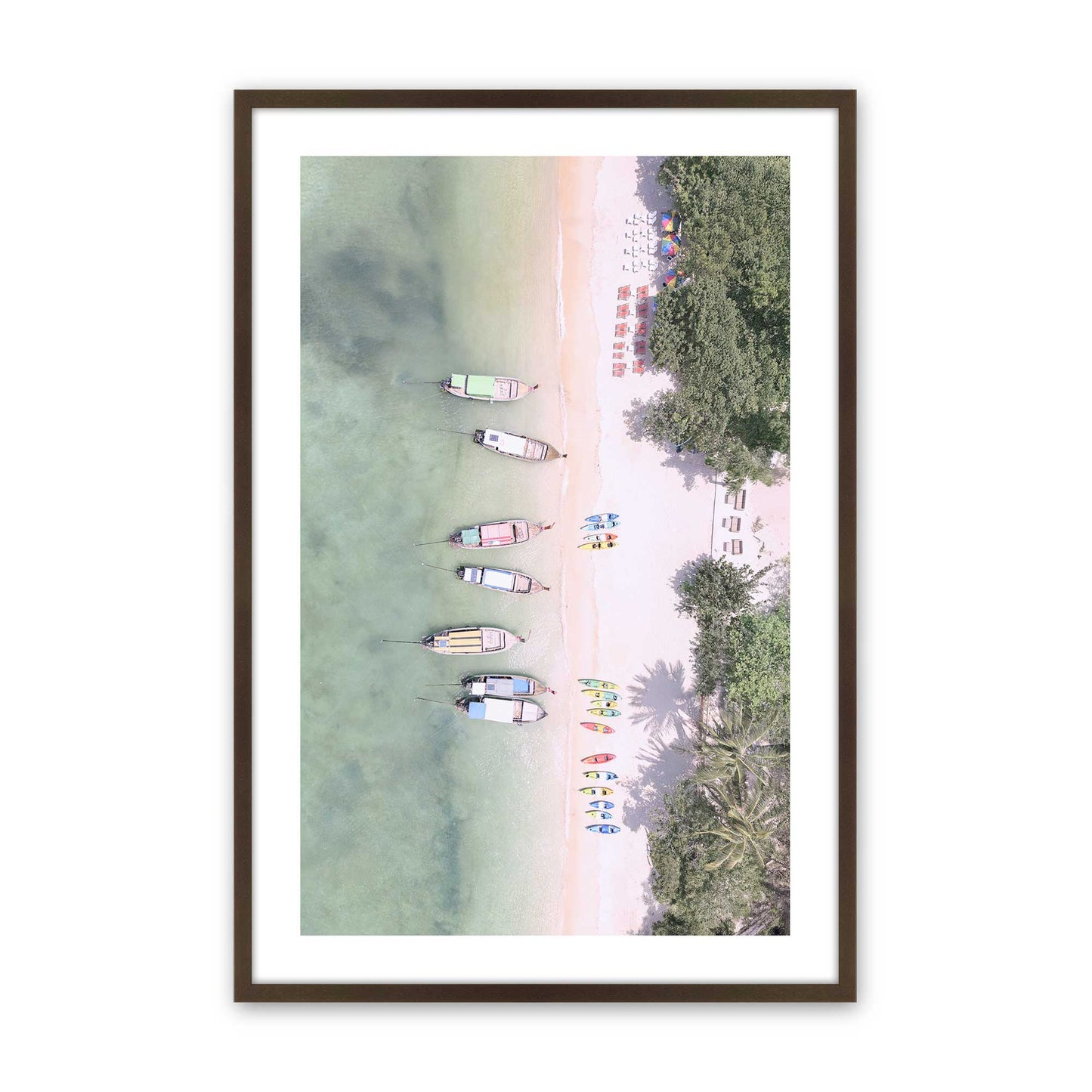 [Color:Brown], Picture of art in a Brown frame