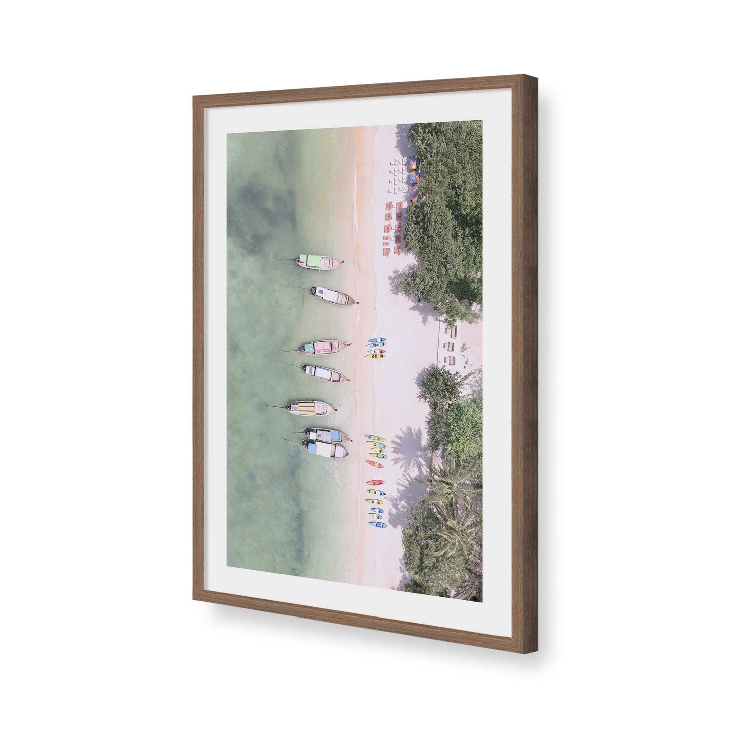 [Color:Walnut], Picture of art in a Walnut frame of the corner