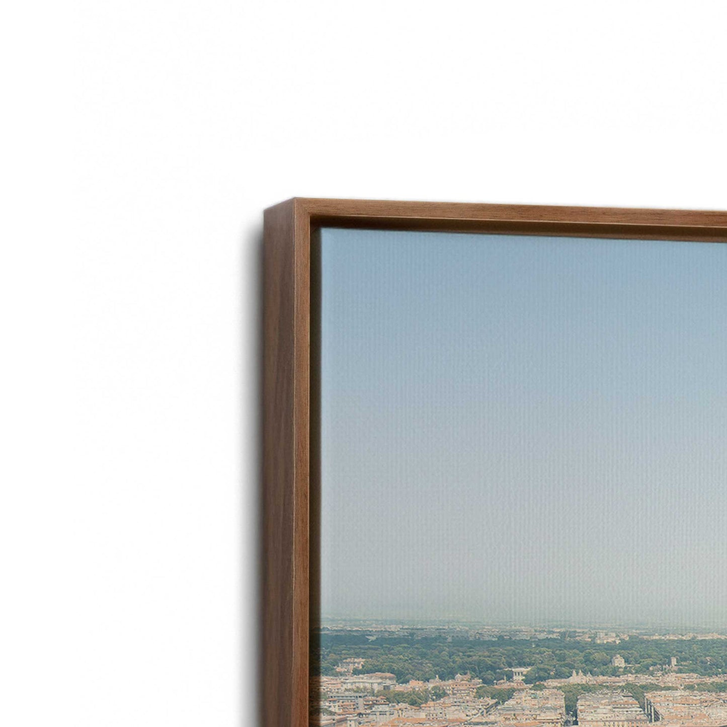 [Color:Walnut], Picture of art in a Walnut frame at an angle