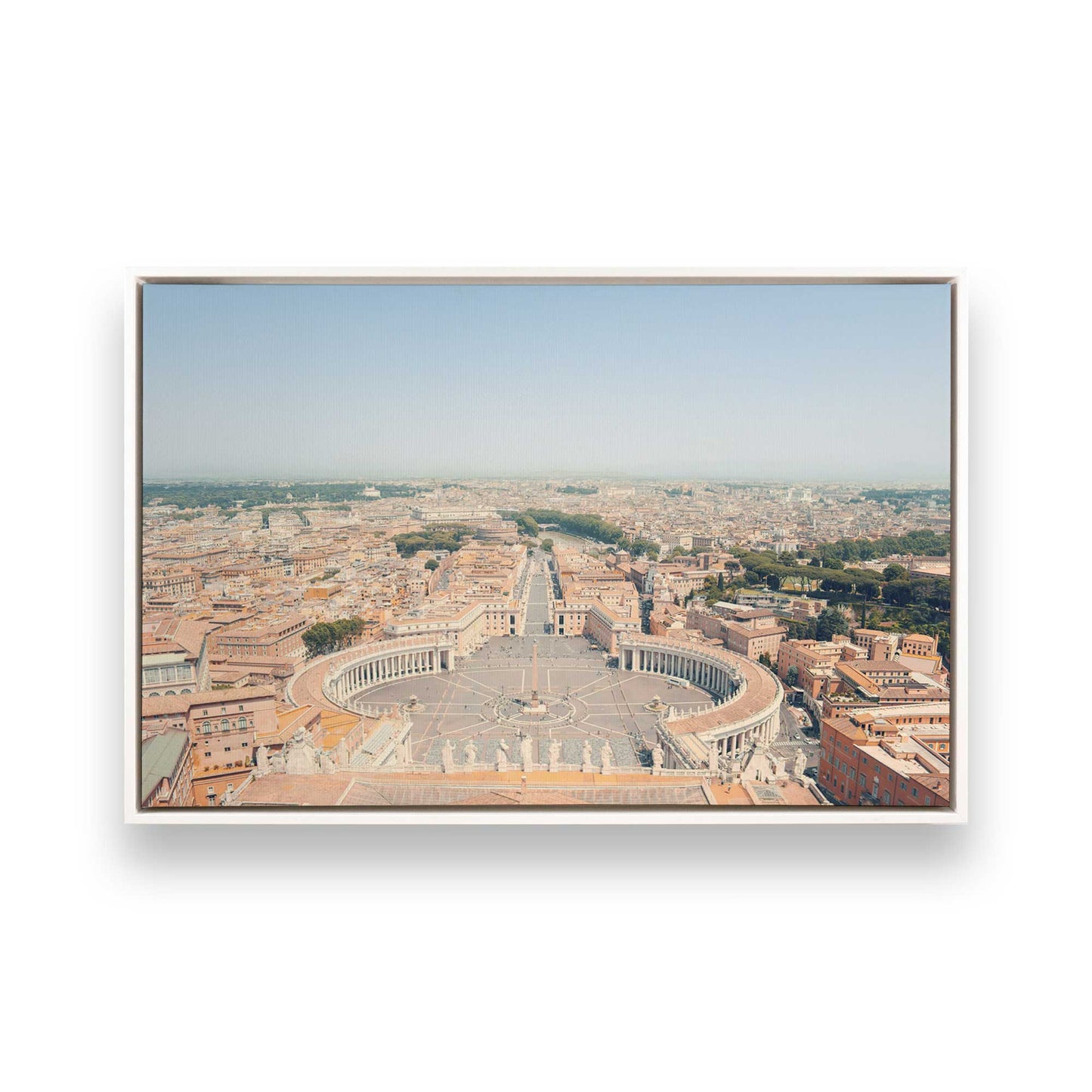 [Color:Opaque White], Picture of art in a White frame