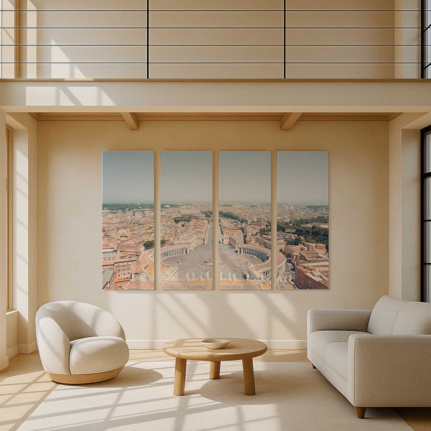 [Color:Stretched Canvas], Picture of art in a room