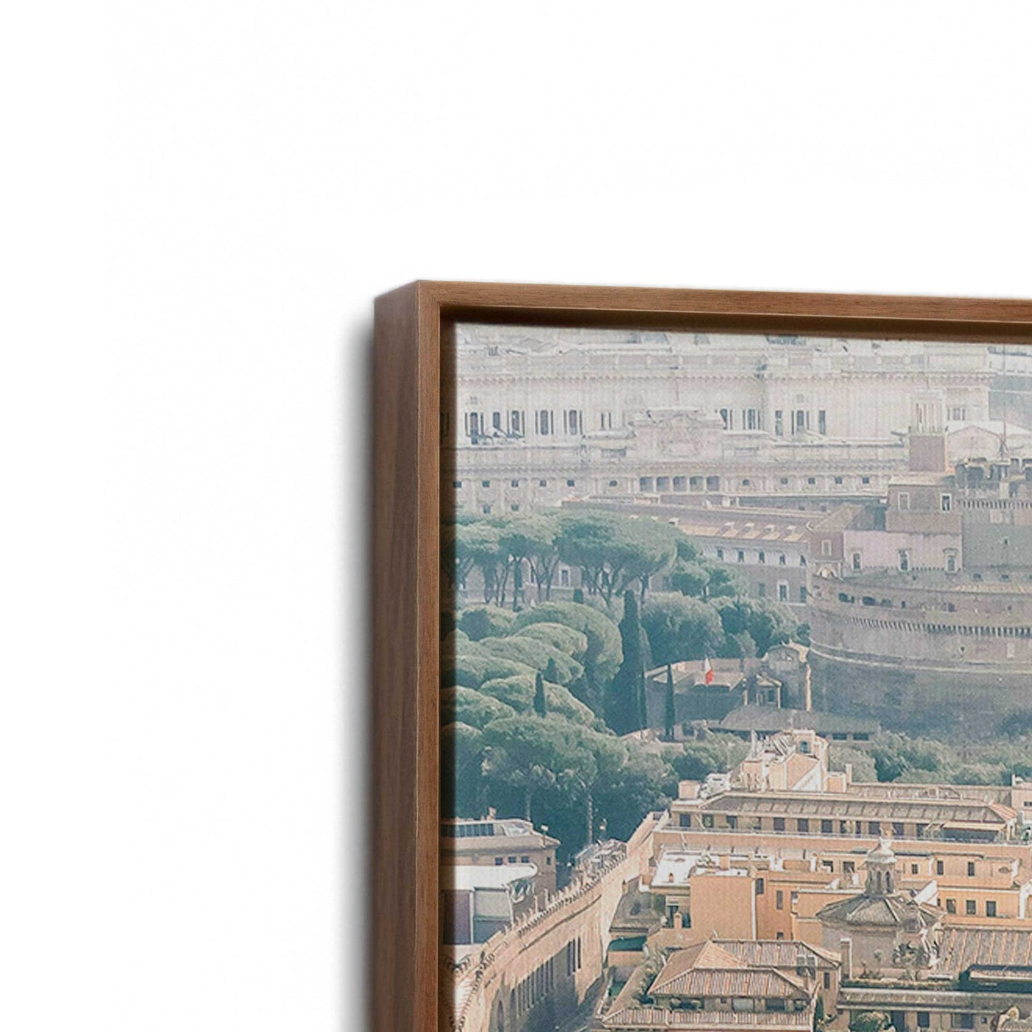 [Color:Walnut], Picture of art in a Walnut frame at an angle