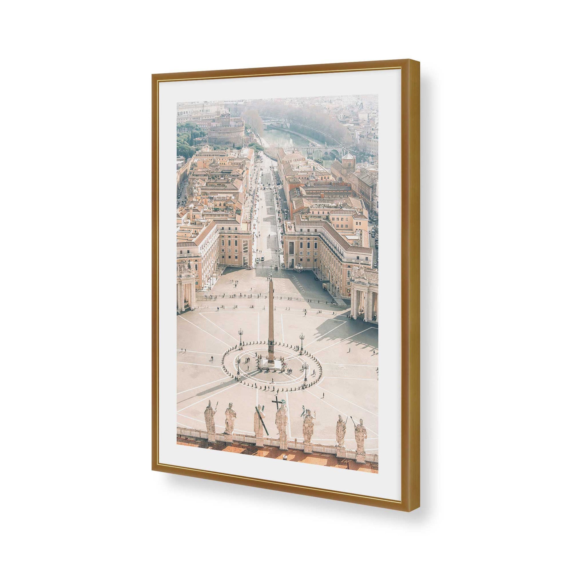 [Color:Polished Gold], Picture of art in a Polished Gold frame of the corner