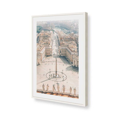 [Color:Opaque White], Picture of art in a Opaque White frame of the corner