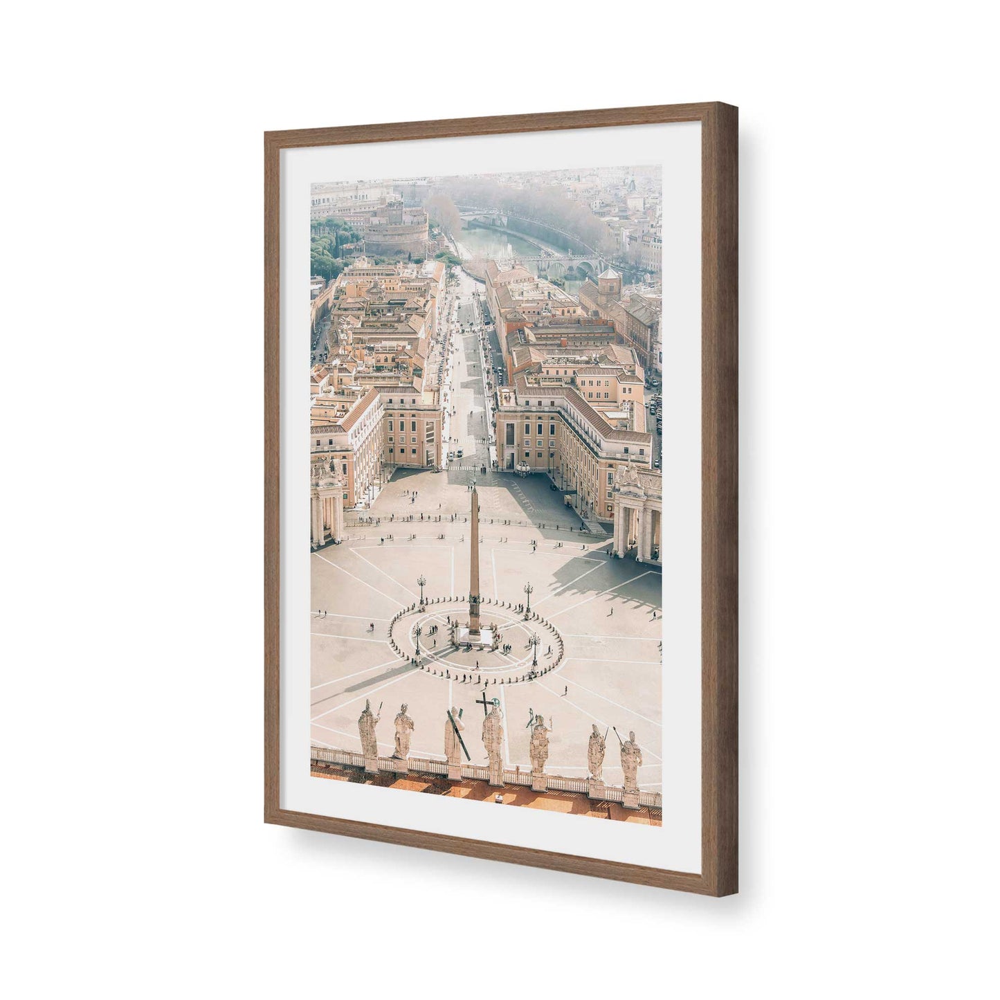 [Color:Walnut], Picture of art in a Walnut frame of the corner