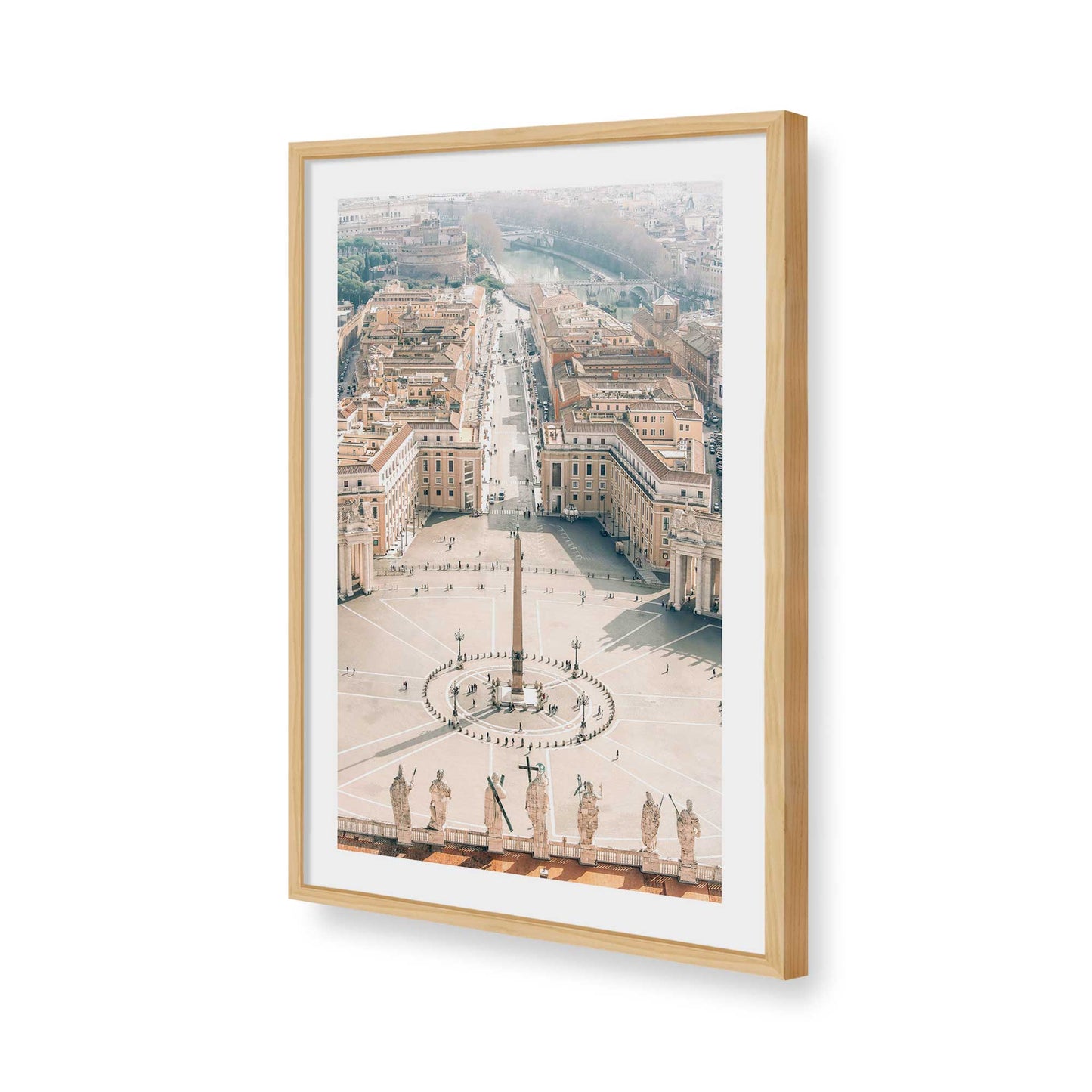 [Color:American Maple], Picture of art in a American Maple frame of the corner