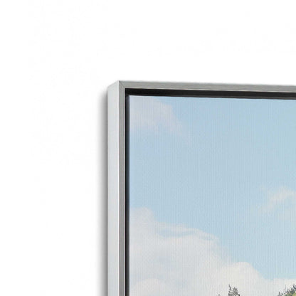 [Color:Polished Chrome], Picture of art in a Polished Chrome frame at an angle