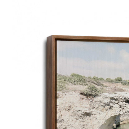 [Color:Walnut], Picture of art in a Walnut frame at an angle