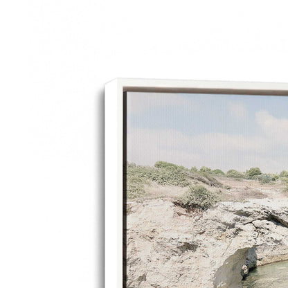 [Color:Opaque White], Picture of art in a White frame at an angle