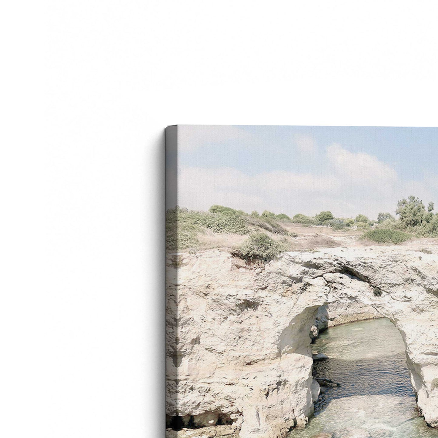 [Color:Stretched Canvas], Picture of the corner of the art