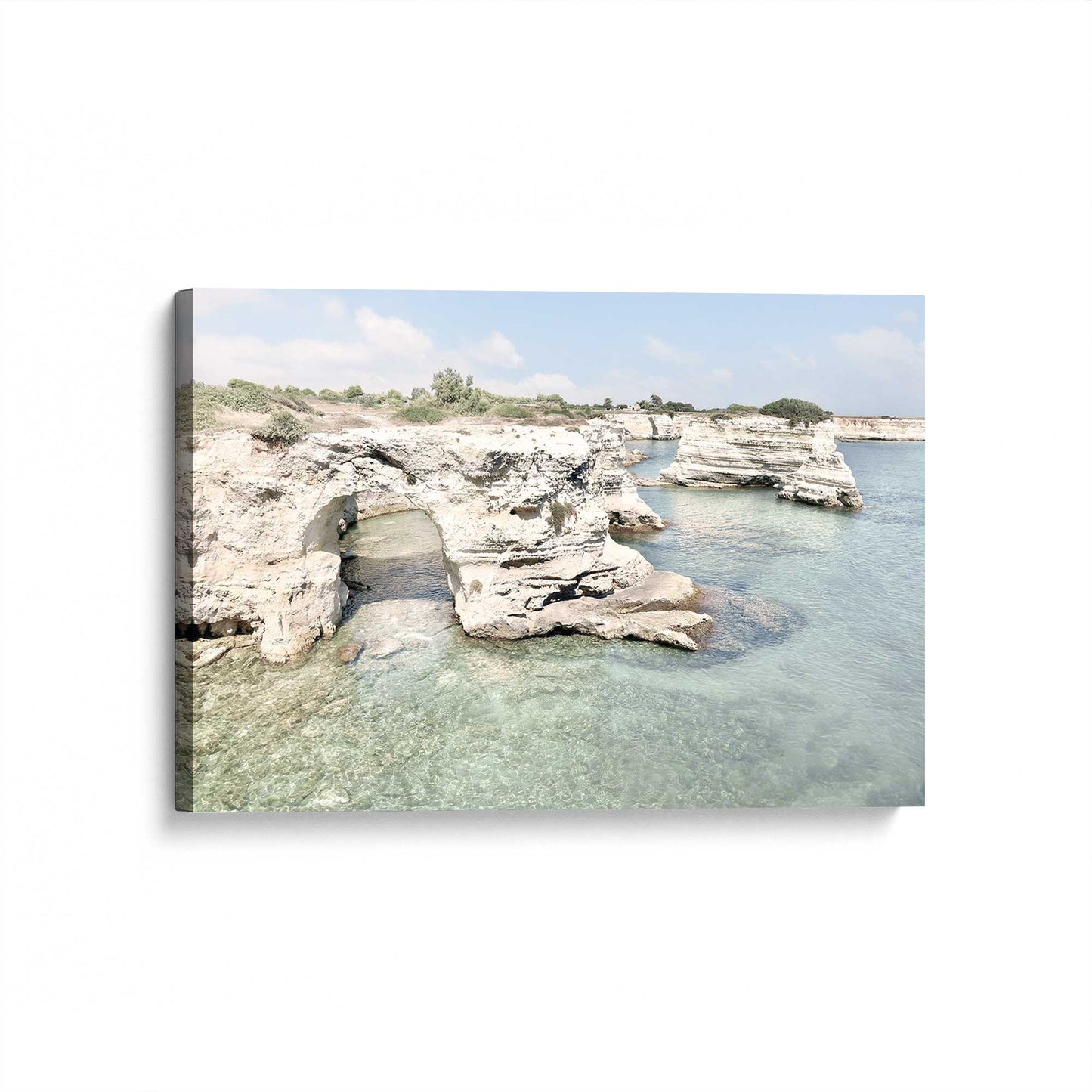 [Color:Stretched Canvas], Picture of art at an angle