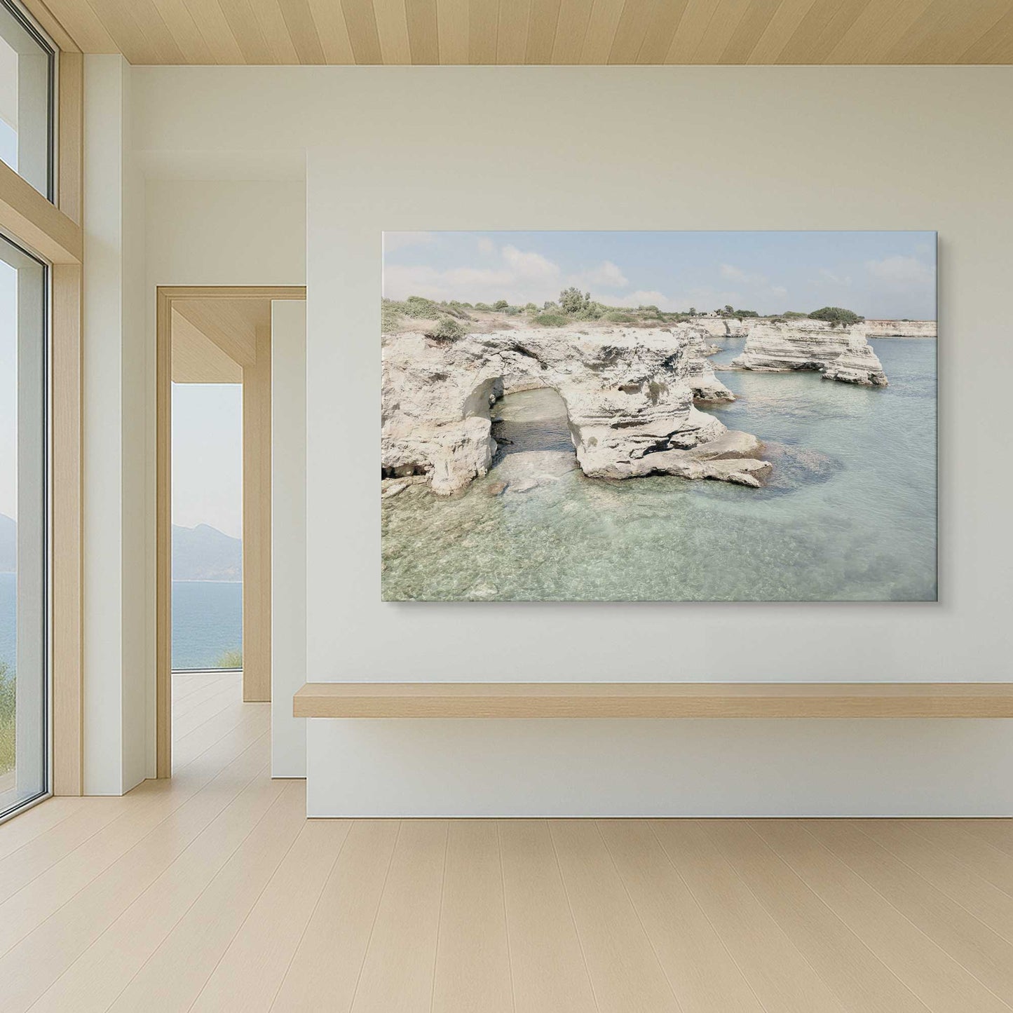 [Color:Stretched Canvas], Picture of art in a room