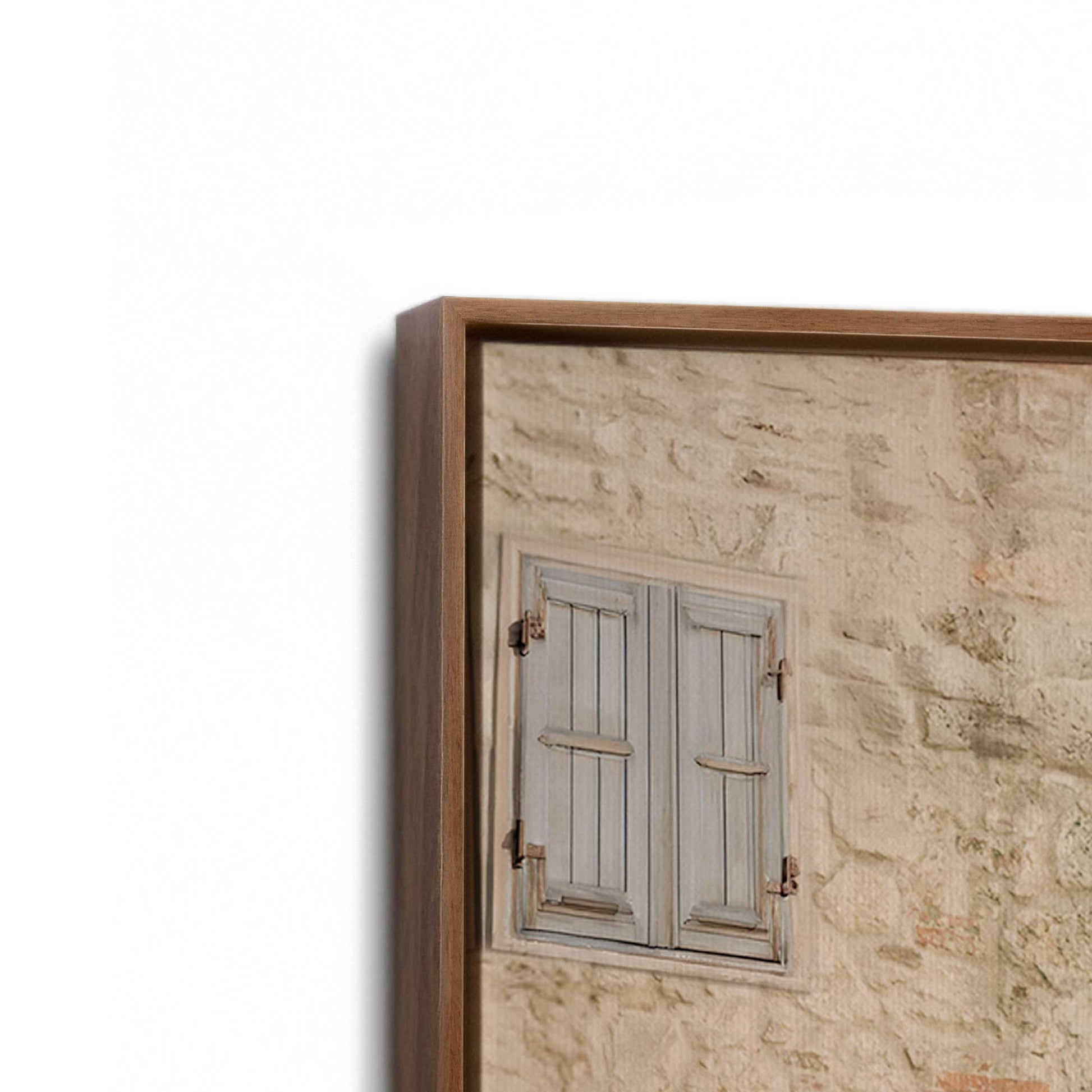 [Color:Walnut], Picture of art in a Walnut frame at an angle