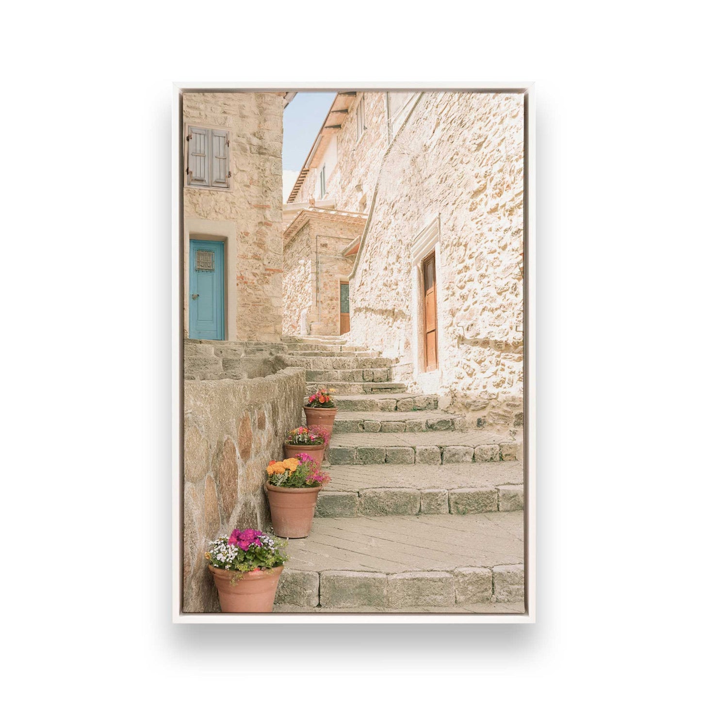 [Color:Opaque White], Picture of art in a White frame