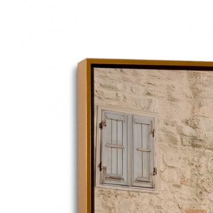 [Color:Polished Gold], Picture of art in a Polished Gold frame at an angle