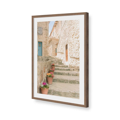 [Color:Walnut], Picture of art in a Walnut frame of the corner