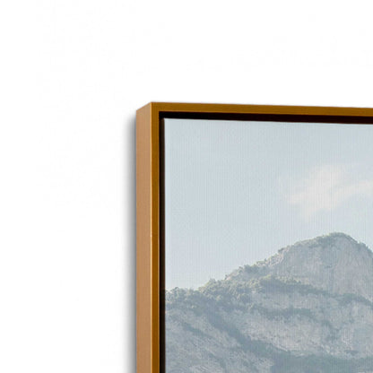 [Color:Polished Gold], Picture of art in a Polished Gold frame at an angle