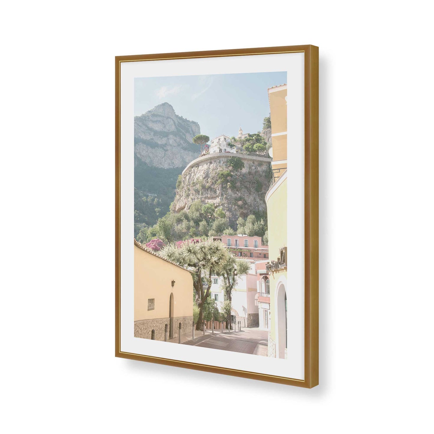 [Color:Polished Gold], Picture of art in a Polished Gold frame of the corner