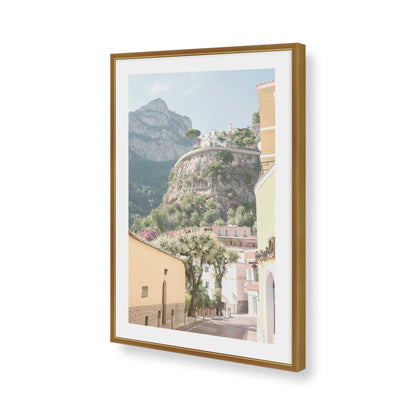 [Color:Polished Gold], Picture of art in a Polished Gold frame of the corner
