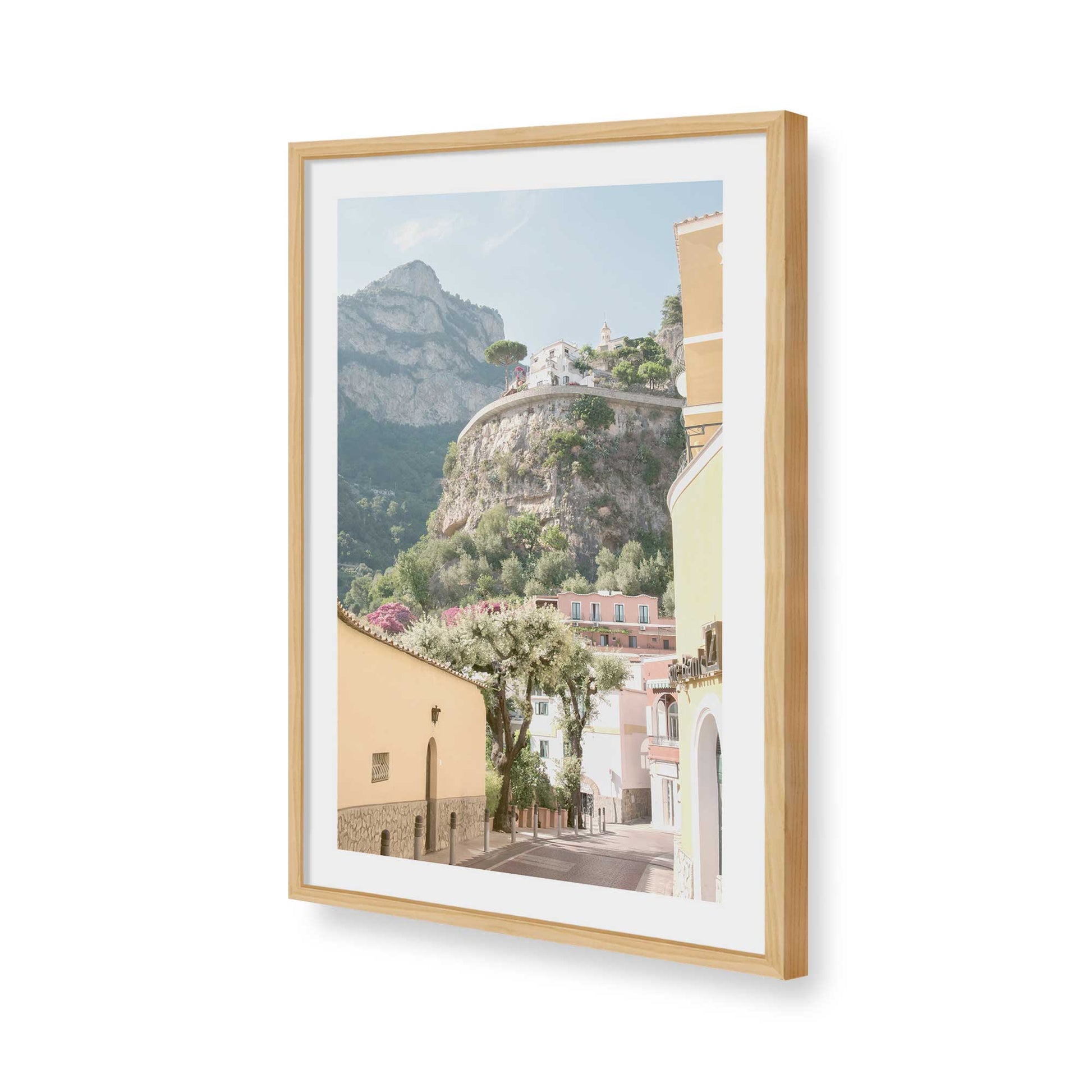 [Color:American Maple], Picture of art in a American Maple frame of the corner