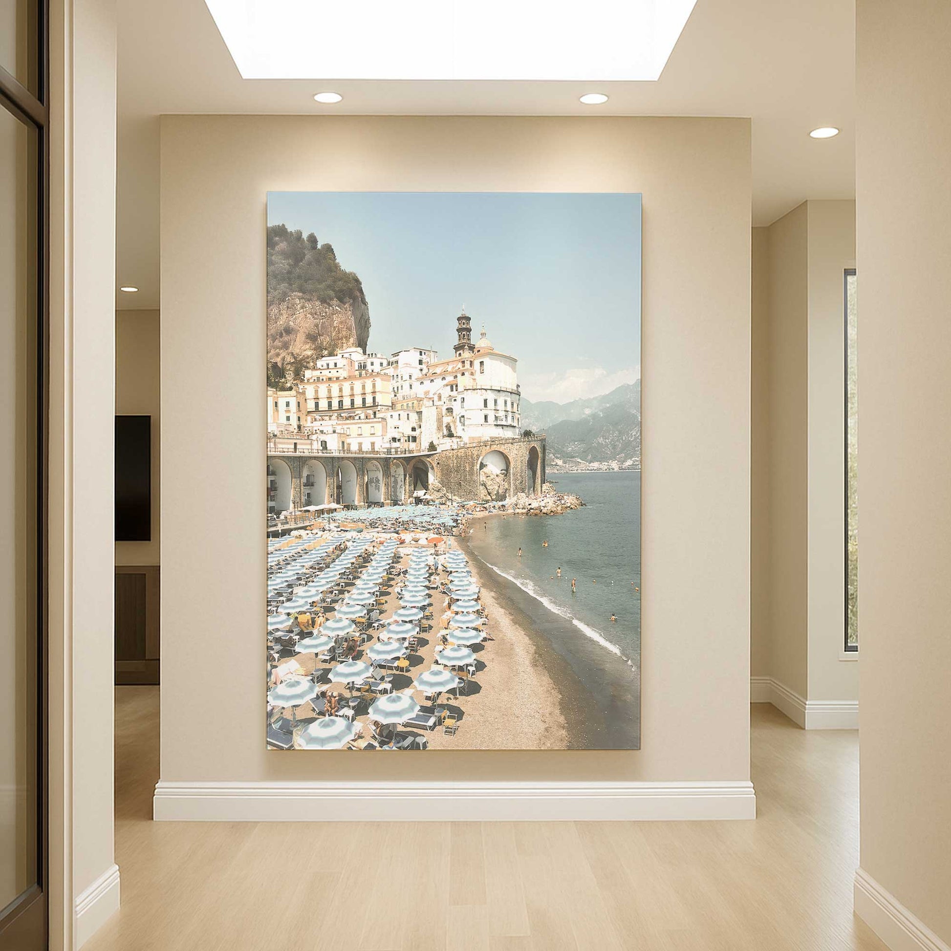 [Color:Stretched Canvas], Picture of art in a room