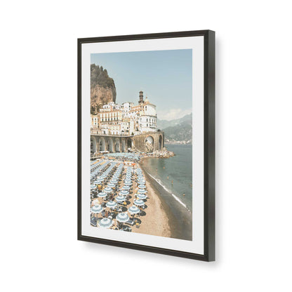 [Color:Satin Black], Picture of art in a Satin Black frame of the corner