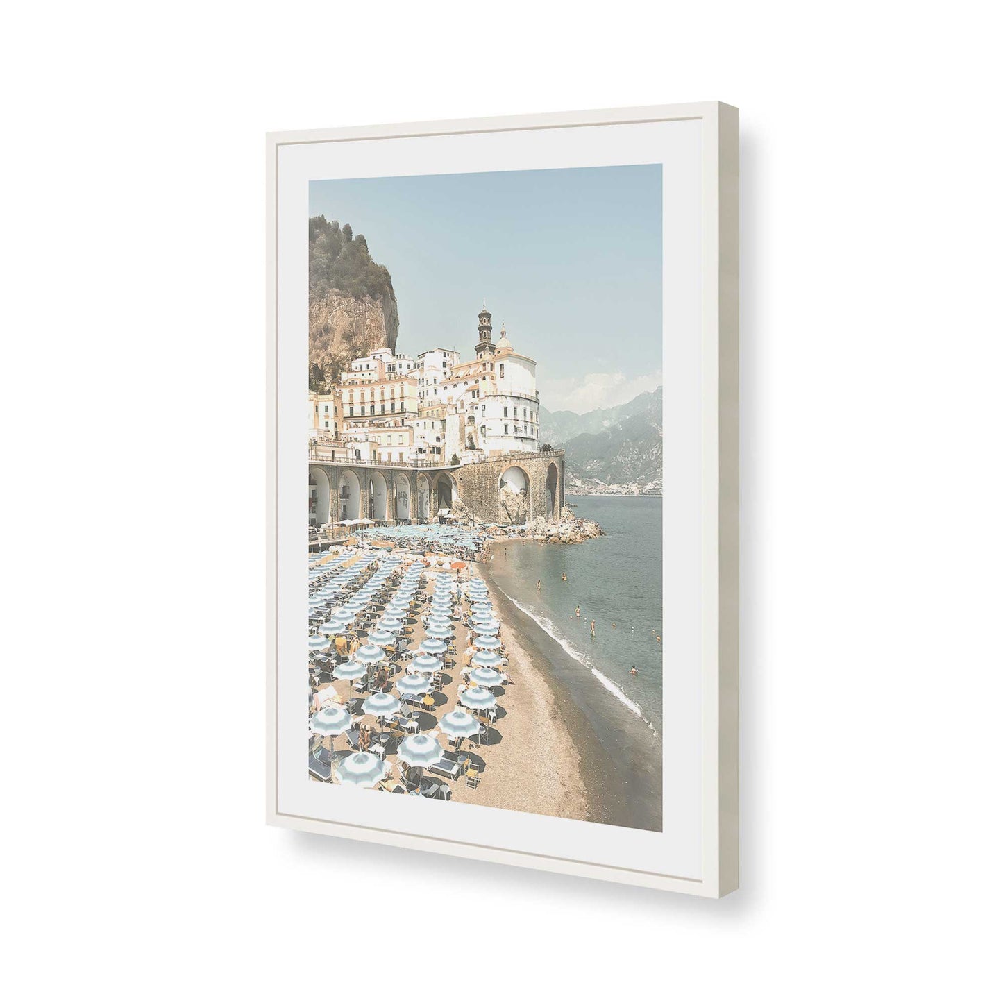 [Color:Opaque White], Picture of art in a Opaque White frame of the corner
