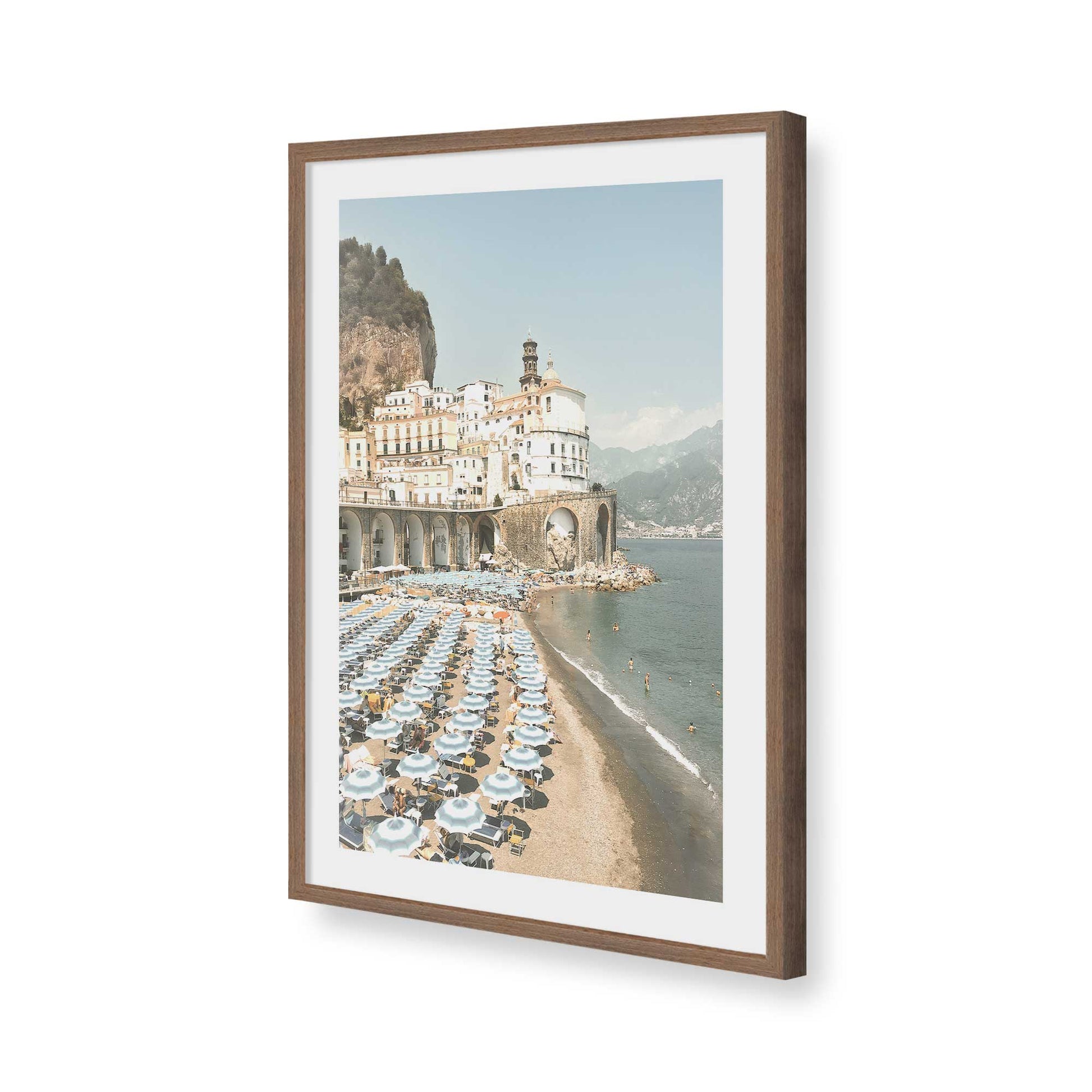 [Color:Walnut], Picture of art in a Walnut frame of the corner