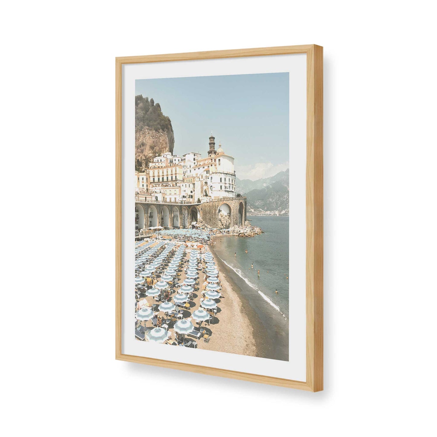 [Color:American Maple], Picture of art in a American Maple frame of the corner
