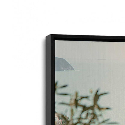 [Color:Satin Black], Picture of art in a Satin Black frame at an angle