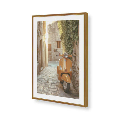 [Color:Polished Gold], Picture of art in a Polished Gold frame of the corner