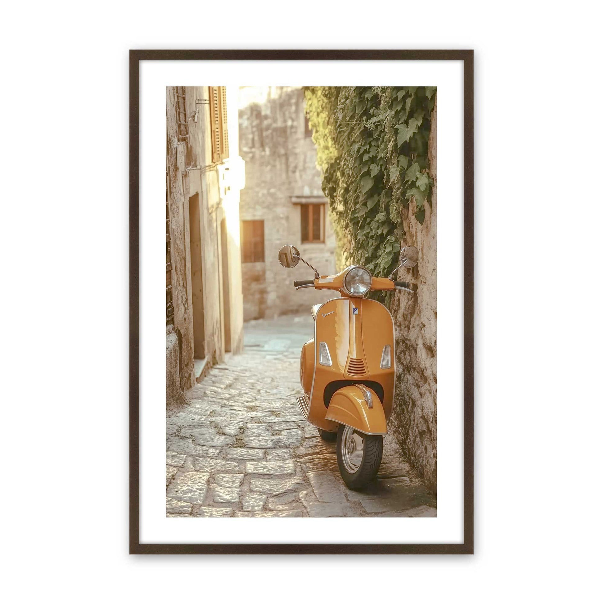 [Color:Belvinder Brown], Picture of art in a Belvinder Brown frame