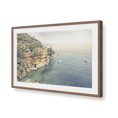 [Color:Walnut], Picture of art in a Walnut frame of the corner