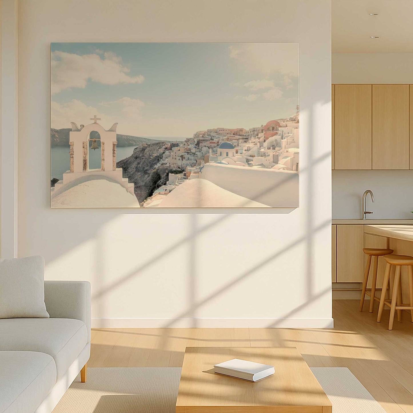 [Color:Stretched Canvas], Picture of art in a room
